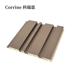 Innendørs fløyet bølgepunkt dekorativt WPC -profilert panel